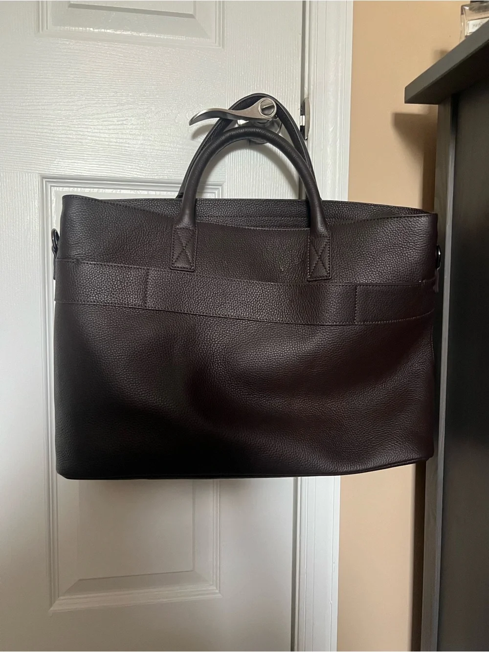 Mark & Graham Dark Brown Men's Leather Briefcase